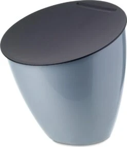 Mepal – Afvalbakje Calypso – Afvalbakje Voor Op Het Aanrecht – 2.2 Liter - Nordic Blue – Grote Vulopening – Gemakkelijk Te Reinigen