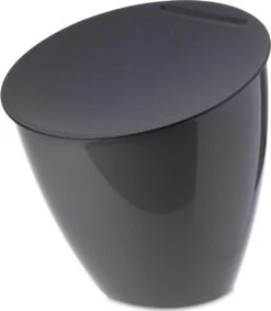 Mepal – Afvalbakje Calypso – Afvalbakje Voor Op Het Aanrecht - 2.2 Liter – Titanium – Grote Vulopening – Gemakkelijk Te Reinigen