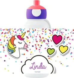 Mepal Drinkfles Pop-up - Unicorn - Met Naam Bedrukken - Campus - Ronddruk -Gezinswaren Verkoop 1140x1200