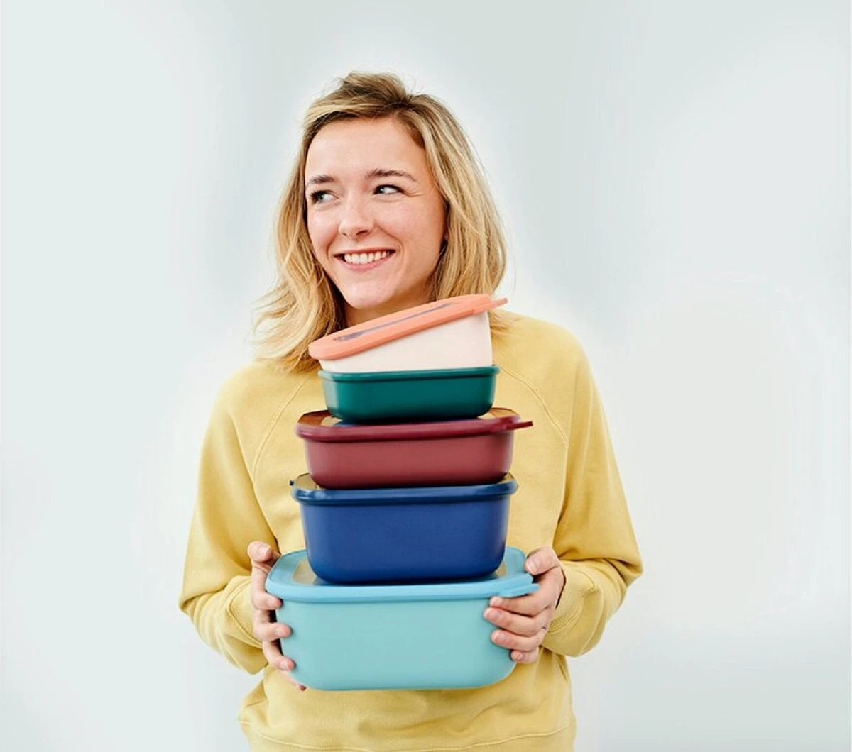 Mepal - Multikom Cirqula Rechthoekig 3-delige Set (500+1000+2000) - Mag In De Vriezer, Magnetron En Vaatwasser – Nordic White – Meal Prep Bakjes - Bewaardozen Met Deksel 9 Mepal - Multikom Cirqula Rechthoekig 3-delige Set (500+1000+2000) - Mag In De Vriezer, Magnetron En Vaatwasser – Nordic White – Meal Prep Bakjes - Bewaardozen Met Deksel - Afbeelding 7