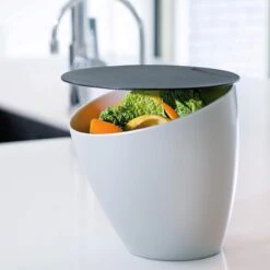 Mepal – Afvalbakje Calypso – Afvalbakje Voor Op Het Aanrecht - 2.2 Liter – Zilver – Grote Vulopening – Gemakkelijk Te Reinigen -Gezinswaren Verkoop 1200x1200 108
