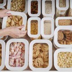 Mepal – Starterset Bewaardoos Modula – 7-delig – Wit – Bewaardozen Voedsel – Voorraaddozen - Stapelbaar -Gezinswaren Verkoop 1200x1200 136