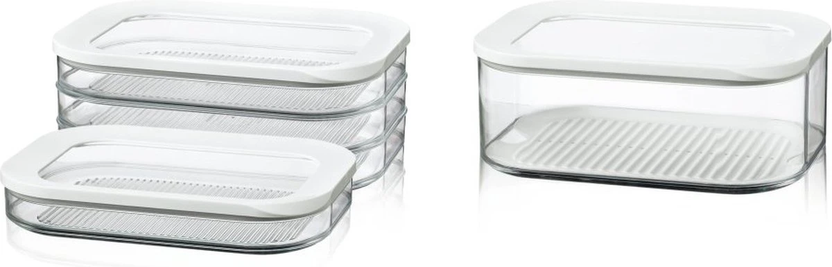 Mepal – Vleeswarendoos Modula 1-laags – Wit – Bewaardoos Met Deksel – Zicht Op Inhoud - Stapelbaar – Koelkastdoos 14 Mepal – Vleeswarendoos Modula 1-laags – Wit – Bewaardoos Met Deksel – Zicht Op Inhoud - Stapelbaar – Koelkastdoos - Afbeelding 12