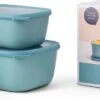 Mepal - Multikom Cirqula Rechthoekig 3-delige Set (750+1500+3000) - Mag In De Vriezer, Magnetron En Vaatwasser – Nordic Green – Meal Prep Bakjes - Bewaardozen Met Deksel -Gezinswaren Verkoop 1200x424