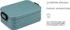 Mepal - Lunchbox Take A Break Midi – Geschikt Voor 4 Boterhammen – Wit – Lunchbox Voor Volwassenen -Gezinswaren Verkoop 1200x509 3