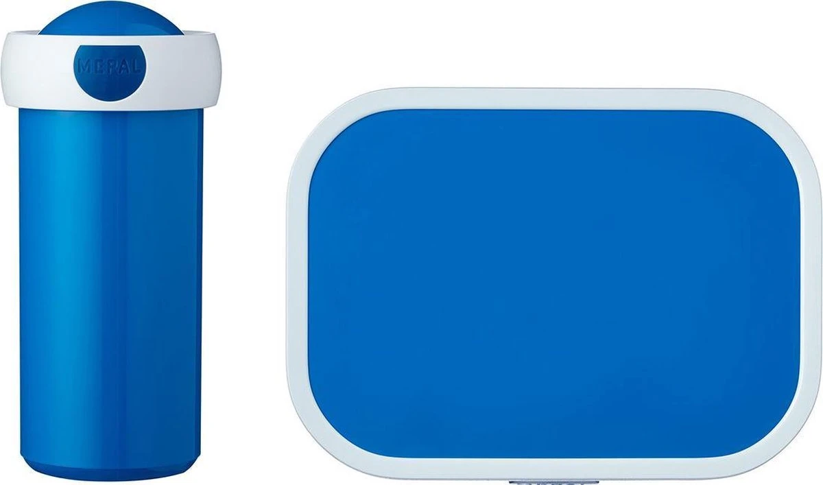 Mepal – Lunchset Campus (sb + Lb) – Schoolbeker En Broodtrommel Voor Kinderen – Blauw – Bento Box - Lekvrij 3 Mepal – Lunchset Campus (sb + Lb) – Schoolbeker En Broodtrommel Voor Kinderen – Blauw – Bento Box - Lekvrij