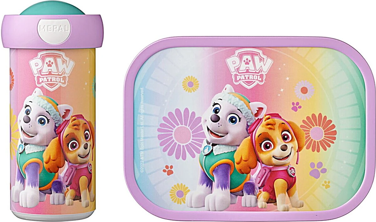 Paw Patrol Girls Voordeelset Lunchbox & Schoolbeker - Mepal Broodtrommel & Drinkbeker - 3 Paw Patrol Girls Voordeelset Lunchbox & Schoolbeker - Mepal Broodtrommel & Drinkbeker -