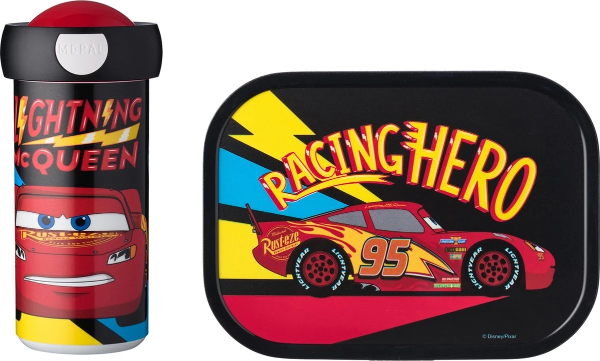 Mepal – Lunchset Campus (sb + Lb) – Schoolbeker En Broodtrommel Voor Kinderen – Cars Go– Bento Box - Lekvrij 3 Mepal – Lunchset Campus (sb + Lb) – Schoolbeker En Broodtrommel Voor Kinderen – Cars Go– Bento Box - Lekvrij