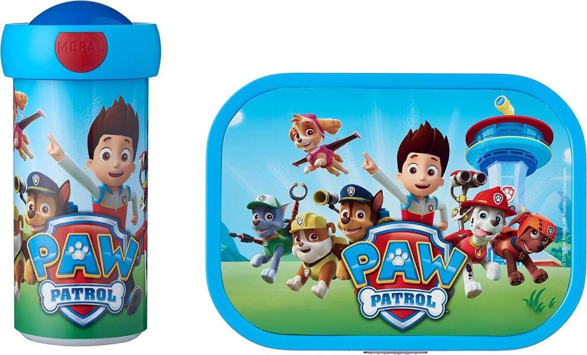 Mepal PAW Patrol - Broodtrommel Met Schoolbeker - 1.05l - Lunchset – Voor Kinderen – Bento Box 3 Mepal PAW Patrol - Broodtrommel Met Schoolbeker - 1.05l - Lunchset – Voor Kinderen – Bento Box