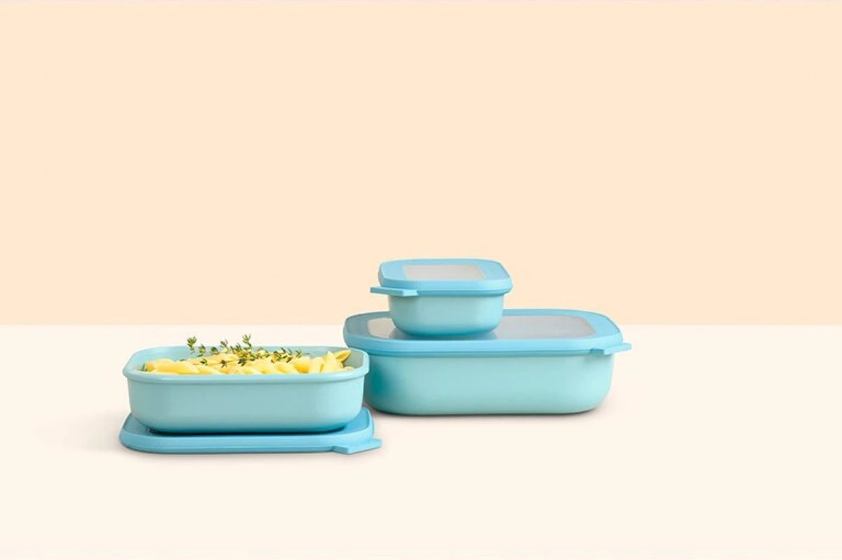 Mepal - Multikom Cirqula Rechthoekig 3-delige Set (500+1000+2000) - Mag In De Vriezer, Magnetron En Vaatwasser – Nordic White – Meal Prep Bakjes - Bewaardozen Met Deksel 8 Mepal - Multikom Cirqula Rechthoekig 3-delige Set (500+1000+2000) - Mag In De Vriezer, Magnetron En Vaatwasser – Nordic White – Meal Prep Bakjes - Bewaardozen Met Deksel - Afbeelding 6