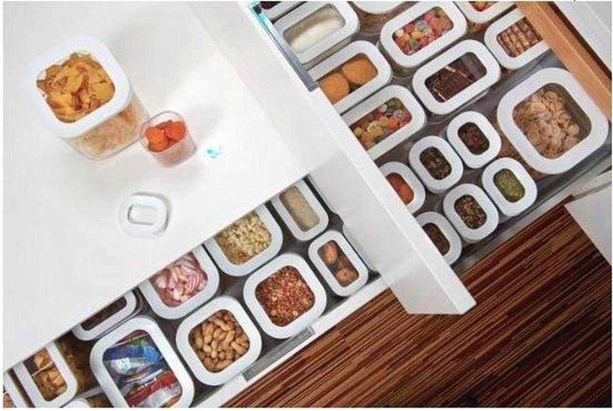 2 Stuks - Mepal Modula Bewaardoos 1500ML 5 2 Stuks - Mepal Modula Bewaardoos 1500ML - Afbeelding 3