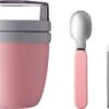 Mepal - Lunchpot + Vouwlepel Ellipse - Nordic Pink - Yoghurtbeker Met Lepel - Muesli Beker To Go - Geschikt Voor Vriezer, Magnetron En Vaatwasser. -Gezinswaren Verkoop 1200x822 4