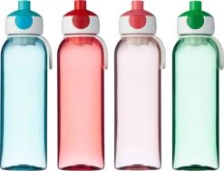 Mepal – Waterfles Pop-up Campus – 500 Ml – Turquoise – Drinkfles Kinderen – Zicht Op Inhoud – BPA Vrij -Gezinswaren Verkoop 1200x920