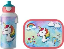 Mepal – Lunchset Campus (pu + Lb) – Pop-up Drinkfles En Broodtrommel Voor Kinderen – Unicorn – Bento Box – Lekvrij -Gezinswaren Verkoop 1200x923 2
