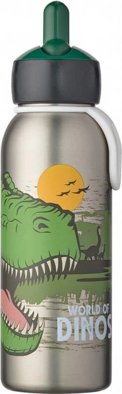 Mepal – Isoleerfles Flip-up Campus – Dino – Waterfles Met Rietje – Houdt Je Drankje Tot 9 Uur Warm En 12 Uur Koud – Drinkfles Voor Kinderen – Thermosfles -Gezinswaren Verkoop 372x1200