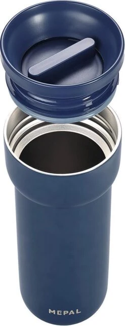 Mepal Isoleerbeker Ellipse 475 Ml – Houdt Je Drankje 6 Uur Warm En 10 Uur Koud – Nordic Denim – Koffiebeker To Go – Lekdicht – Thermosbeker -Gezinswaren Verkoop 462x1200