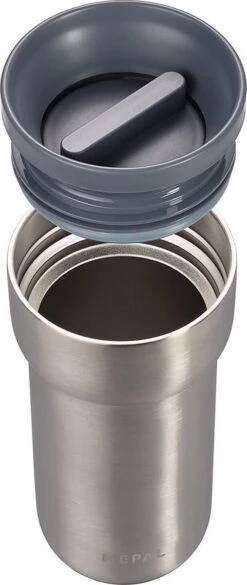 Mepal Isoleerbeker Ellipse 375 Ml – Houdt Je Drankje 4 Uur Warm En 8 Uur Koud – Natural Brushed – Koffiebeker To Go – Lekdicht – Thermosbeker -Gezinswaren Verkoop 507x1200