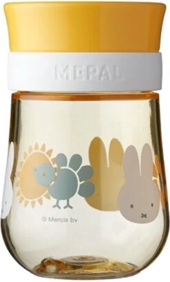 Mepal Mio – 360° Oefenbeker 300 Ml – Stimuleert Het Zelf Drinken – Nijntje Explore – Kan Tegen Een Stootje – Drinkbeker Kinderen – Lekvrije Beker