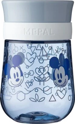 Mepal Mio – 360° Oefenbeker 300 Ml – Stimuleert Het Zelf Drinken – Mickey Mouse – Kan Tegen Een Stootje – Drinkbeker Kinderen – Lekvrije Beker