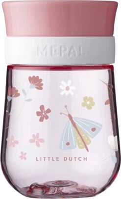 Mepal Mio – 360° Oefenbeker 300 Ml – Stimuleert Het Zelf Drinken – Flowers & Butterflies – Kan Tegen Een Stootje – Drinkbeker Kinderen – Lekvrije Beker -Gezinswaren Verkoop 730x1200 1