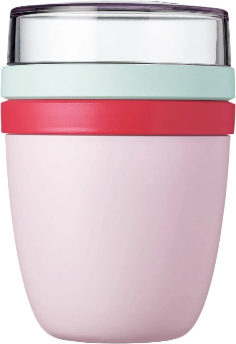 Mepal – Limited Edition Lunchpot Ellipse – Praktische Muesli Beker To Go – Strawberry Vibe – Geschikt Voor Vriezer, Magnetron En Vaatwasser - Onbeperkt Genieten 6 Mepal – Limited Edition Lunchpot Ellipse – Praktische Muesli Beker To Go – Strawberry Vibe – Geschikt Voor Vriezer, Magnetron En Vaatwasser - Onbeperkt Genieten - Afbeelding 4