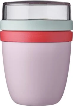 Mepal – Limited Edition Lunchpot Ellipse – Praktische Muesli Beker To Go – Strawberry Vibe – Geschikt Voor Vriezer, Magnetron En Vaatwasser - Onbeperkt Genieten