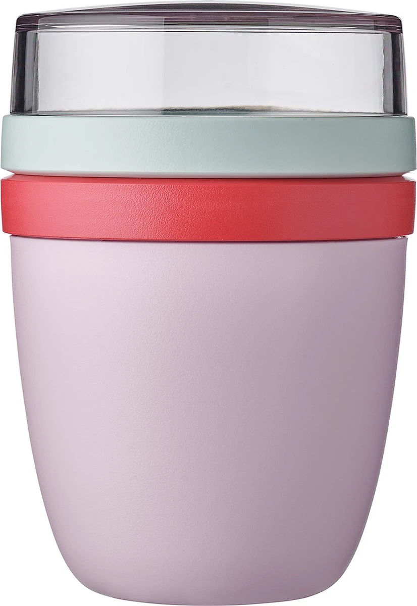 Mepal – Limited Edition Lunchpot Ellipse – Praktische Muesli Beker To Go – Strawberry Vibe – Geschikt Voor Vriezer, Magnetron En Vaatwasser - Onbeperkt Genieten 3 Mepal – Limited Edition Lunchpot Ellipse – Praktische Muesli Beker To Go – Strawberry Vibe – Geschikt Voor Vriezer, Magnetron En Vaatwasser - Onbeperkt Genieten